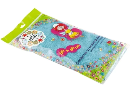 Салфетка из микрофибры универсальная увеличенного размера синяя полоска 500х600 мм Elfe 92319 купить в Надыме