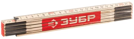 Метр ЗУБР "ЭКСПЕРТ" складной, усиленный, деревянный, 2м 3424-2_z01 купить в Надыме