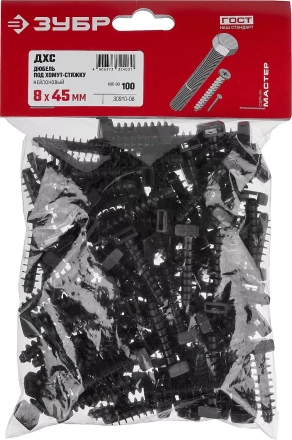 Дюбели под хомут-стяжку ДХС нейлоновые серия МАСТЕР купить в Надыме