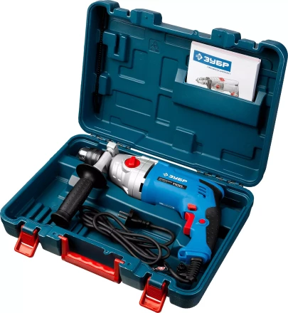 Дрель ударная двухскоростная + кейс ЗДУ-1100-2 ЭРМКМ2 серия ПРОФЕССИОНАЛ купить в Надыме