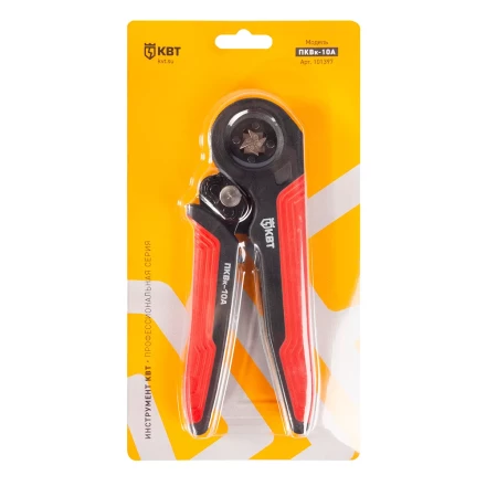 Пресс-клещи КВТ ПКВк-10А для опрессовки втулочных наконечников до 10 мм (101397) купить в Надыме