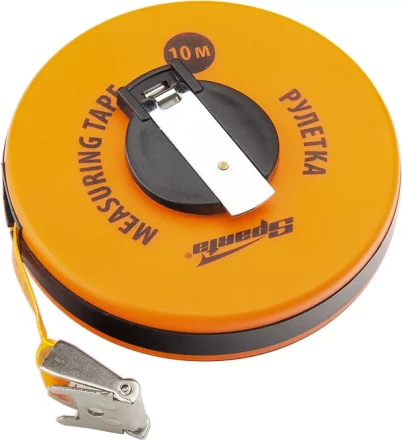 Рулетка геодезическая 30 м х 12,5 мм SPARTA лента ПВХ в закрытом круглом корпусе 312235 купить в Надыме