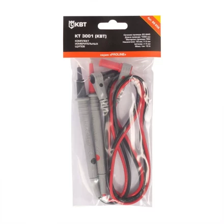 Комплект измерительных щупов КВТ КТ 3001 PROLINE 1000 мм, 20 AWG, 2 мм (89656) купить в Надыме