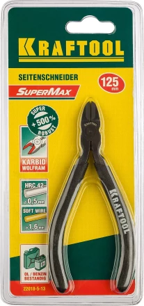 Бокорезы KRAFTOOL "KarbMax" с твердосплавными вставками, покрытие оксидированное с полировкой, 125мм 22018-5-13 купить в Надыме