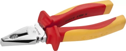 Плоскогубцы ЗУБР "ПРОФЕССИОНАЛ" "ПРОФИЭЛЕКТРИК", диэлектрические комбинированные, двухкомп рукоятка, до ~1000В, 180мм 22145-1-18 купить в Надыме