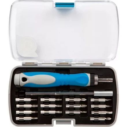 Набор ЗУБР: Отвертки "ЭКСПЕРТ",для точных работ, реверсивная рукоятка,Cr-V,с битами,удлинитель 115мм,сменные биты,14шт 25629-H16 купить в Надыме