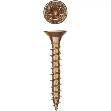 Шурупы ЗУБР "МАСТЕР" по дереву желтопассивированные, 6.0x45мм, 150шт 4-300391-60-045 купить в Надыме