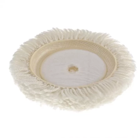 Насадка полировальная "под липучку" 125 мм плетеная шерстяная нить MATRIX 75957 купить в Надыме