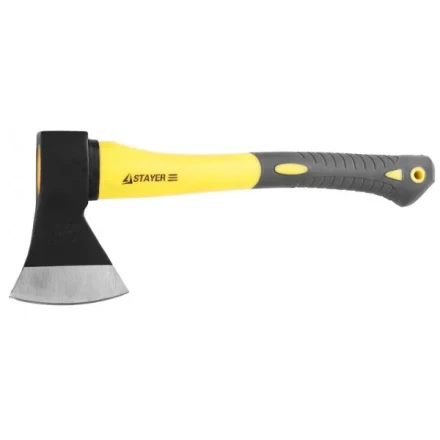 Топор STAYER "кованый с двухкомпонентной стеклопластиковой рукояткой, 0,8кг 2062-08 купить в Надыме