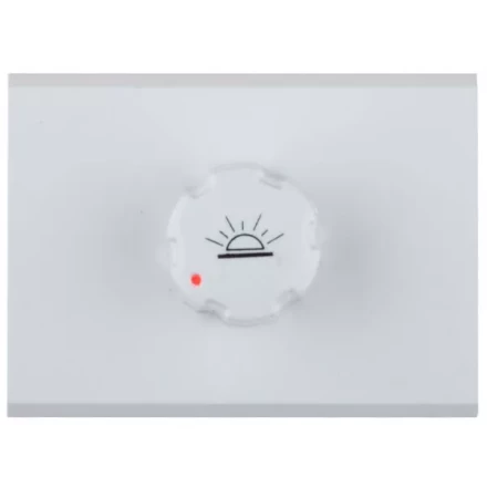 Диммер СВЕТОЗАР "ЭФФЕКТ" без вставки и рамки, цвет белый, 60-500Вт SV-54442-W купить в Надыме