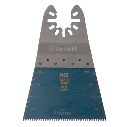 Насадка для МФИ режущая прямая, HCS, по дереву, ламинату 65 х 1.8 мм, крупный зуб Denzel 782313 купить в Надыме