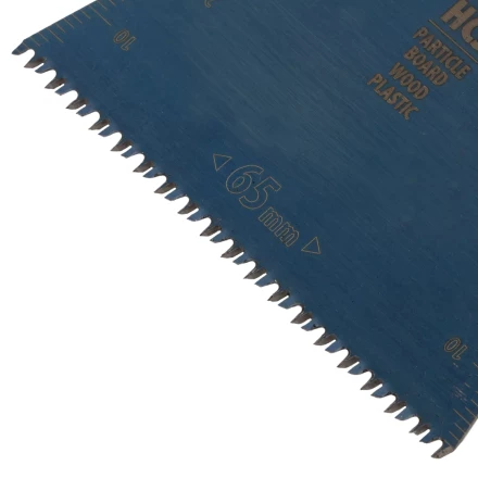 Насадка для МФИ режущая прямая, HCS, по дереву, ламинату 65 х 1.8 мм, крупный зуб Denzel 782313 купить в Надыме