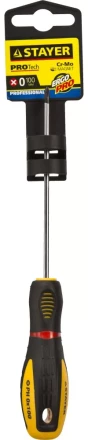 Отвертка STAYER "PROFI" "PROTech", двухкомп рукоятка, намагниченная, Cr-Mo, PH0x100мм 25132-0-10_z02 купить в Надыме