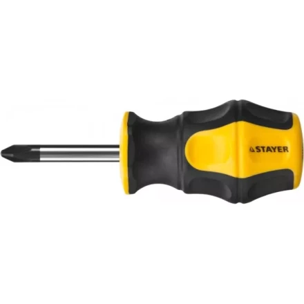 Отвертка STAYER "MASTER" "HERCULES", Сr-V, противоскользящая рукоятка, PH2x38мм 25052-38-2_z02 купить в Надыме
