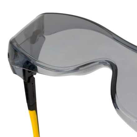 Очки защитные открытые Denzel 89203, поликарбонатные, увеличенная дымчатая линза, регулируемые дужки купить в Надыме