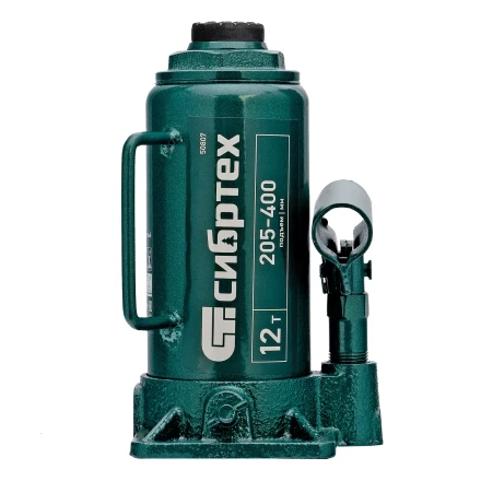 Домкрат гидравлический бутылочный Сибртех 50807, 12 т, 205-400 мм купить в Надыме