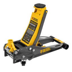 Домкрат гидравлический подкатной Denzel 51250, 3 т, 75-500 мм, быстрый подъем, низкий подхват, проф.