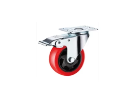 Колесо поворотное усиленное полиуретан SCBM 42 100 мм с тормозом 1027249 купить в Надыме