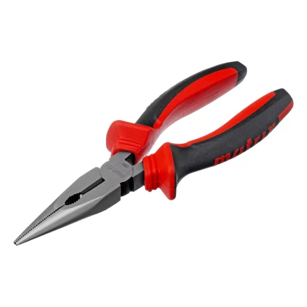 Длинногубцы прямые Matrix, 160 мм, хром-ванадий, двухкомпонентные рукоятки, 17309 купить в Надыме