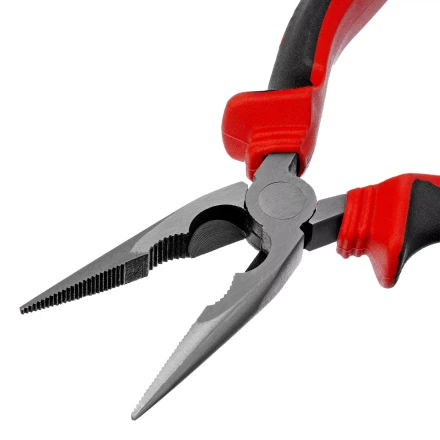 Длинногубцы прямые Matrix, 160 мм, хром-ванадий, двухкомпонентные рукоятки, 17309 купить в Надыме