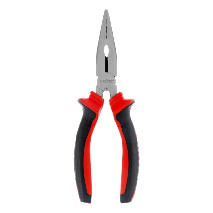 Длинногубцы прямые Matrix, 160 мм, хром-ванадий, двухкомпонентные рукоятки, 17309 купить в Надыме