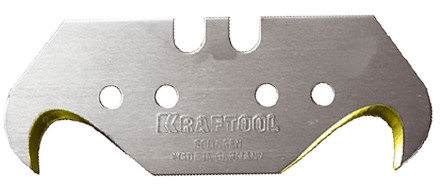 Лезвие KRAFTOOL&quot;PRO&quot; &quot;SOLINGEN&quot;сменное,для универс ножей,нитрид титана,многоур закалка,крюк типS24,18,7х50х0,50мм,5шт 09643-TIN-S5_z01 купить в Надыме