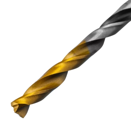 Сверло спиральное по металлу Denzel 4,2 x 75мм, Р6М5, Golden Tip, многогранная заточка, 718273 купить в Надыме