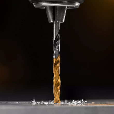 Сверло спиральное по металлу Denzel 4,2 x 75мм, Р6М5, Golden Tip, многогранная заточка, 718273 купить в Надыме