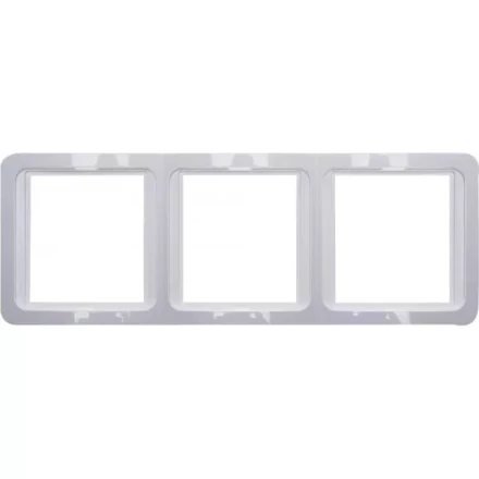 Панель СВЕТОЗАР "ГАММА" накладная, вертикальная, цвет светло-серый металлик, 2 гнезда SV-54147-SM купить в Надыме