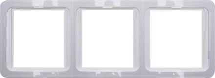 Панель СВЕТОЗАР "ГАММА" накладная, вертикальная, цвет светло-серый металлик, 2 гнезда SV-54147-SM купить в Надыме