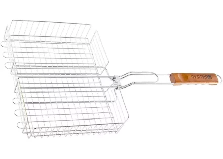 Решетка гриль 250х310х65 мм объемная хромированная PALISAD Camping 69554 купить в Надыме