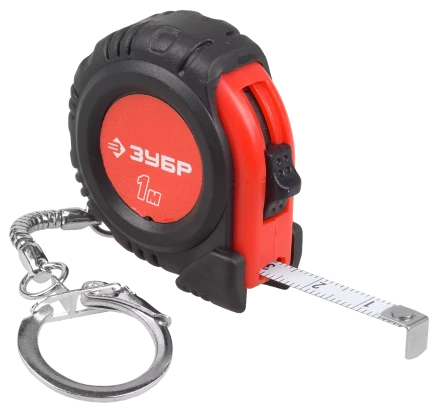 Рулетка ЗУБР МАСТЕР обрезиненный корпус фиксатор с кольцом для ключей серия МАСТЕР купить в Надыме