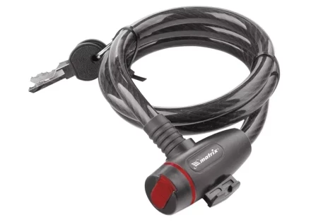 Замок тросовый универсальный с держателем 12х1200 мм MATRIX 91817 купить в Надыме