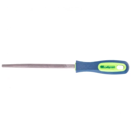 Напильник 150 мм трехгранный двухкомпонентная рукоятка №2 Сибртех 16024 купить в Надыме