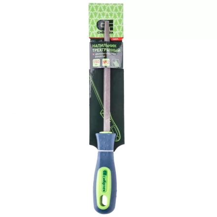Напильник 150 мм трехгранный двухкомпонентная рукоятка №2 Сибртех 16024 купить в Надыме