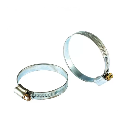 Хомуты металлические червячные 51-70 мм ширина 12 мм английский тип W1 2 шт Сибртех 47671 купить в Надыме