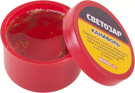 Канифоль СВЕТОЗАР для паяльных работ, пластиковая банка, 20г 55326-020 купить в Надыме