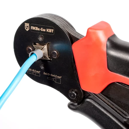 Пресс-клещи КВТ ПКВк-6м для опрессовки втулочных наконечников до 6.0 мм (85224) купить в Надыме