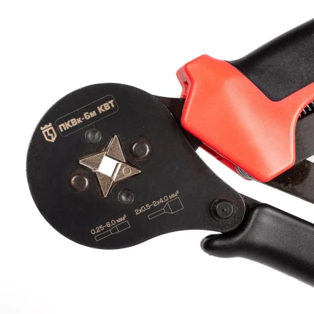 Пресс-клещи КВТ ПКВк-6м для опрессовки втулочных наконечников до 6.0 мм (85224) купить в Надыме