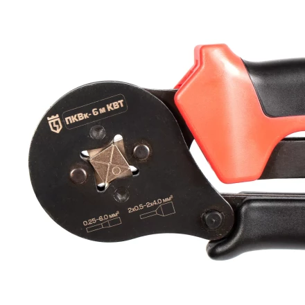 Пресс-клещи КВТ ПКВк-6м для опрессовки втулочных наконечников до 6.0 мм (85224) купить в Надыме