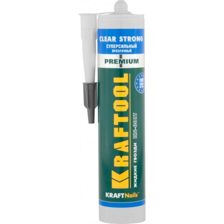 Клей монтажный KRAFTOOL KraftNails Premium KN-601T, суперсильный, прозрачный, 310мл 41342 купить в Надыме