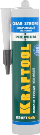 Клей монтажный KRAFTOOL KraftNails Premium KN-601T, суперсильный, прозрачный, 310мл 41342 купить в Надыме