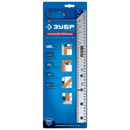 ЗУБР 400 мм, рейсмус-угольник разметочный, ПРОФЕССИОНАЛ (34400-40) купить в Надыме