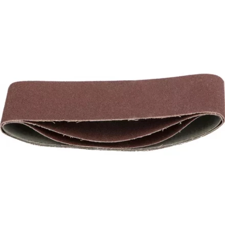 Лента STAYER "MASTER" шлифовальная универсальная бесконечная на тканевой основе, для ЛШМ, P80, 75х457мм, 3шт 35441-080 купить в Надыме