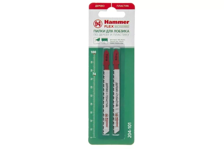 Пилки для лобзика HAMMER JG WD T101B (2шт.) купить в Надыме