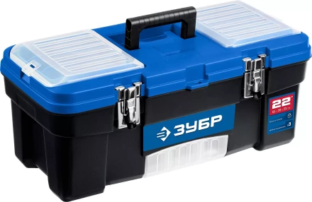 ЗУБР ДЕСНА-22, 557 x 284 x 236 мм, (22), Пластиковый ящик для инструментов (38181-22) купить в Надыме