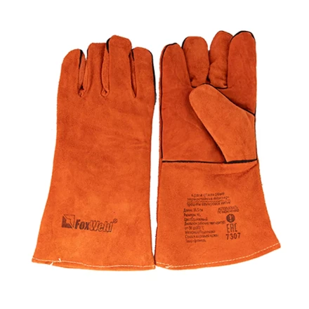 Краги спилковые термостойкие Мастер FOXWELD с печатью купить в Надыме