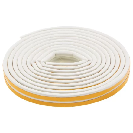 Уплотнитель резиновый, 6 м, профиль "P", белый Сибртех 88913 купить в Надыме