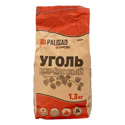 Уголь берёзовый, 1.3 кг Россия Camping Palisad 69660 купить в Надыме