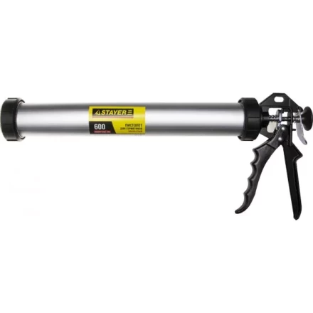 Пистолет для герметика STAYER "PROFESSIONAL" 0673-60, закрытый, алюминиевый корпус, 600мл 0673-60 купить в Надыме